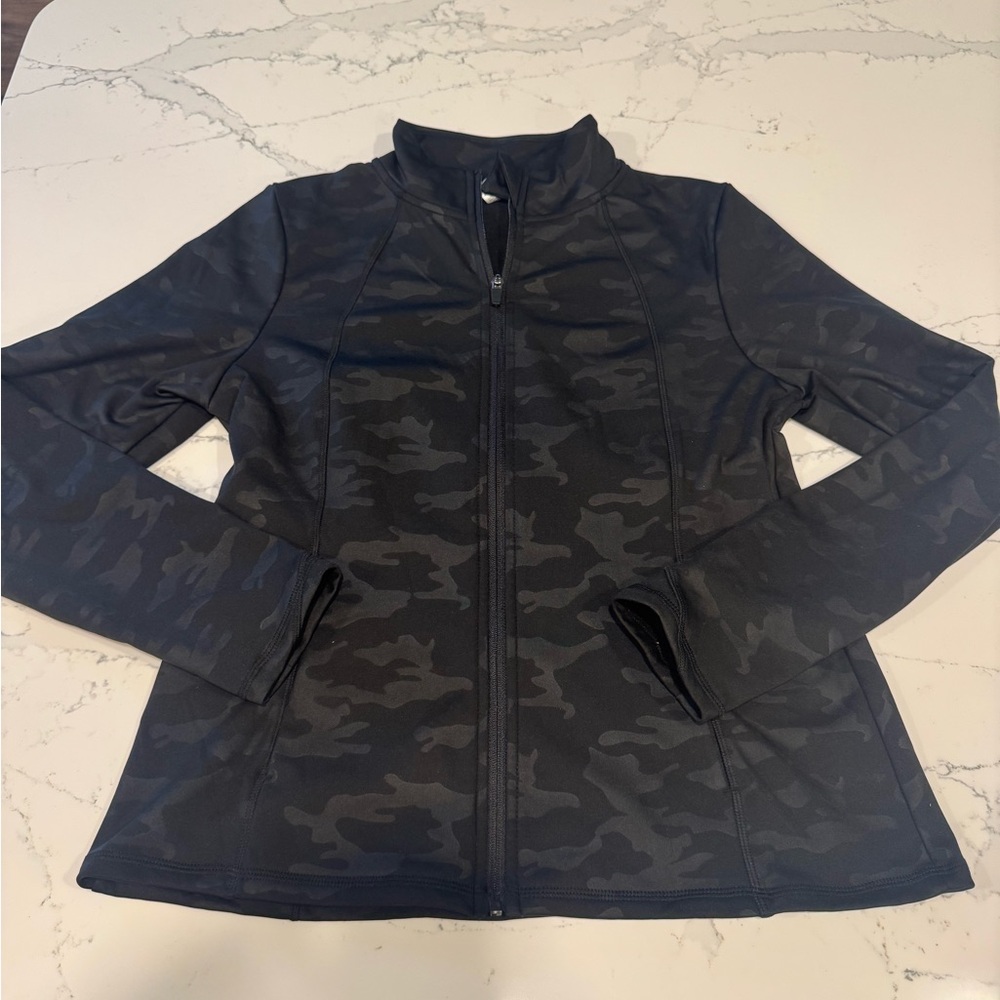 NWOT - Black Camo Athletic Jacket